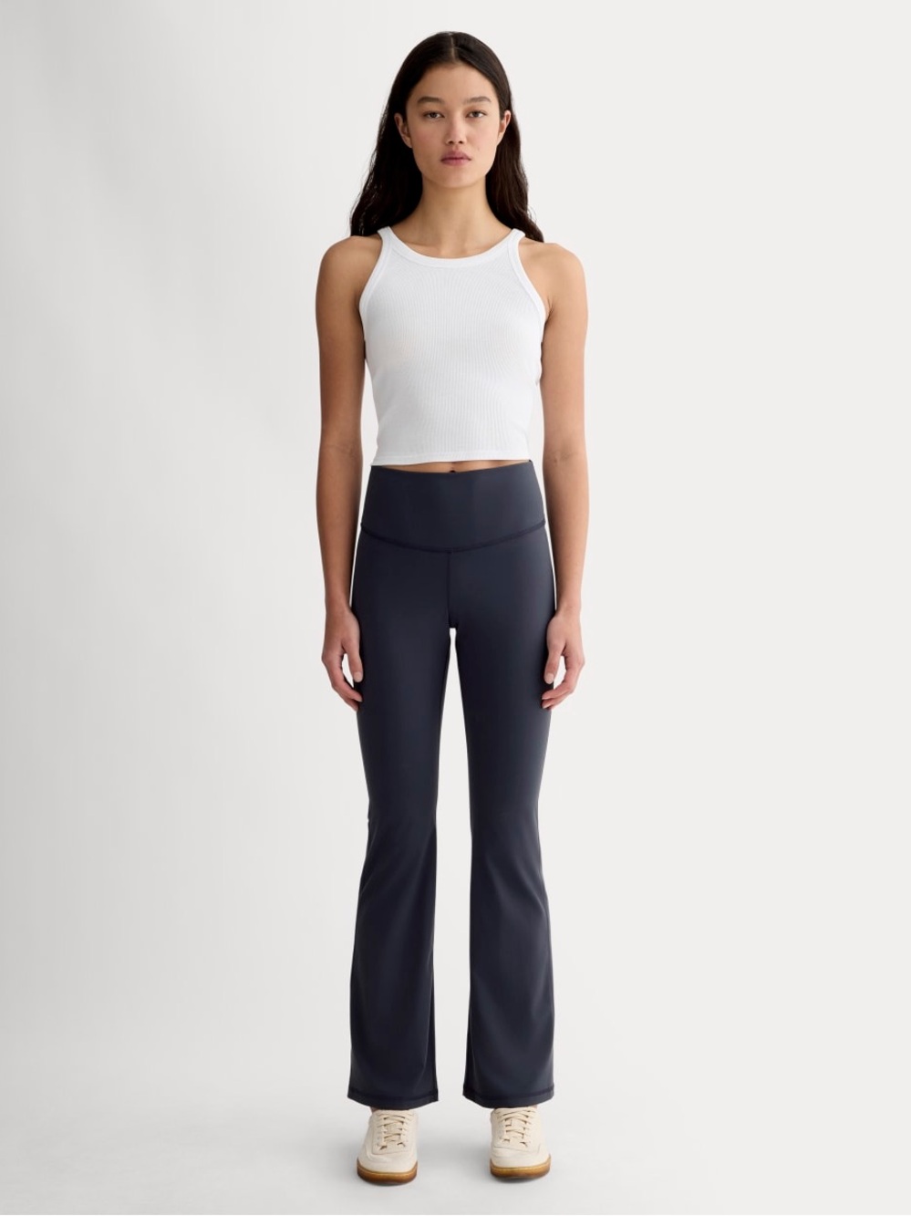 Everlane The Perform Flare Legging Navy Size M High Rise Stretch NWOT